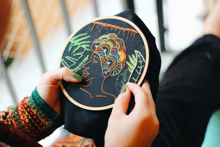 Cross Stitch for Beginners: Your First Project Step by Step Modern Cross Stitch Patterns & PDF Charts | XStitchPattern Hands doing simple counted cross stitch in a hoop