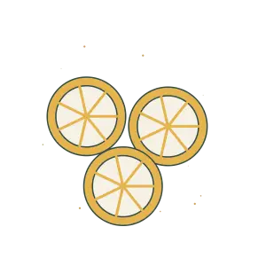 Lemon Slice Sampler - Original Design Artwork Original Lemon Slice Sampler illustration for upcoming cross stitch PDF pattern; design artwork not a stitched sample