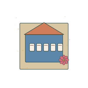 Original Paris Bookshop Window illustration for upcoming cross stitch PDF pattern; design artwork not a stitched sample