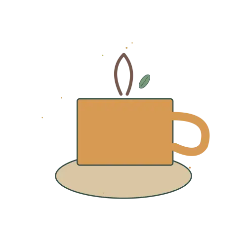 Original Pumpkin Spice Mug illustration for upcoming cross stitch PDF pattern; design artwork not a stitched sample