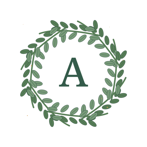 Sage Green Fern Monogram - Original Design Artwork Original Sage Green Fern Monogram illustration for upcoming cross stitch PDF pattern; design artwork not a stitched sample