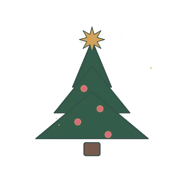 Scandi Christmas Tree - Original Design Artwork Original Scandi Christmas Tree illustration for upcoming cross stitch PDF pattern; design artwork not a stitched sample