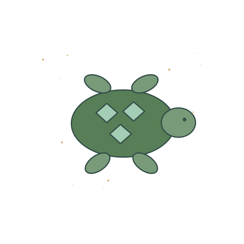 Original Sea Turtle and Coral illustration for upcoming cross stitch PDF pattern; design artwork not a stitched sample