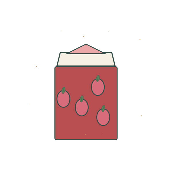 Strawberry Jam Jar - Original Design Artwork Original Strawberry Jam Jar illustration for upcoming cross stitch PDF pattern; design artwork not a stitched sample