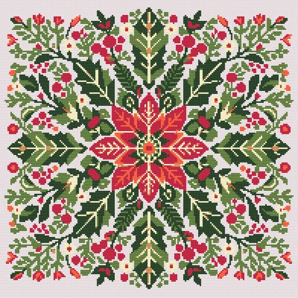 christmas-mandala-cross-stitch-pattern-preview Mandala Cross Stitch Pattern ready
